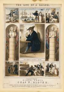 Życie marynarza, ok. 1860 r. (litografia barwna)