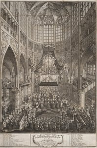 Koronacja Marii Teresy na Zamku Praskim, 1743. autorstwa Michael Heinrich Rentz