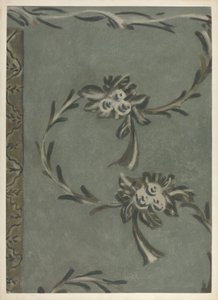 Wolna ręcznie zdobiona ściana, c. 1940.