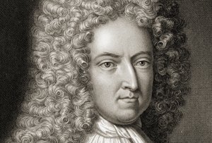Daniel Defoe 1660-1731 Detal, początek XVIII wieku autorstwa Michael Vandergucht