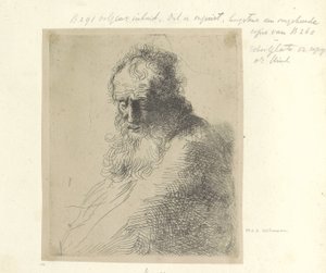 Bust van een oude man spotkał baard Kolekcja osiemdziesięciu pięciu oryginalnych grafik (tytuł serii) autorstwa Michael Willmann (attributed to)