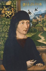 Portret Levinusa Memmingera, ok. 1485 autorstwa Michael Wolgemut