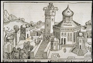 Templum Salomonie z Kroniki Świata Schedla, ok. 1493. autorstwa Michael Wolgemut