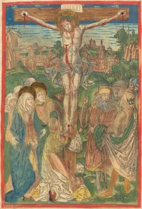 Ukrzyżowanie ze św. Marią Magdaleną autorstwa Michael Wolgemut