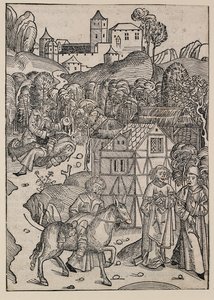 Druga część przypowieści o dobrym Samarytaninie, ok. 1491 r autorstwa Michael Wolgemut