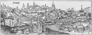 Widok Pragi, ilustracja z 
