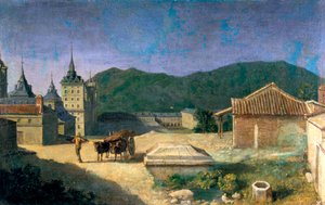 Widok Escorial, Hiszpania, początek XVIII wieku