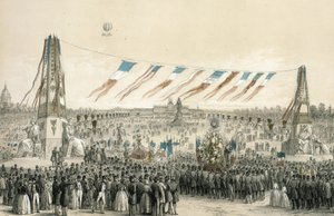 Fete de la Concorde, Paryż autorstwa Michel C. and Gaildrau Jules (1816 98) Fichot