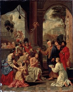 Chrzest św. Korneliusza setnika”, XVII w. autorstwa Michel Corneille the Elder