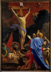 Chrystus na krzyżu. Obraz Michel Dorigny (1617-1665)