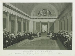 Wielki Sanhedryn Izraelitów przez Napoleona I, 1806. autorstwa Michel François Damame Demartrais