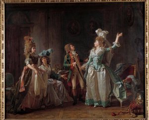 Odejście obrazu smoka Michela Garniera (1753-1819). 1780 wym. 0,54x0,65m. Paryż, Muzeum Carnavalet
