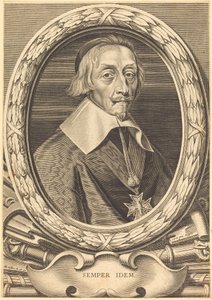 Armand Jean du Plessis, kardynał Richelieu autorstwa Michel Lasne