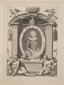 Claude Mollet, pierwszy ogrodnik królewski, z Theatre des Plans et Jardinages, wyd. 1652 (rycina)