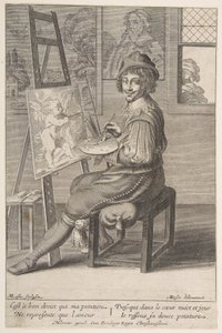Malarz przy sztalugach, 1620-67.