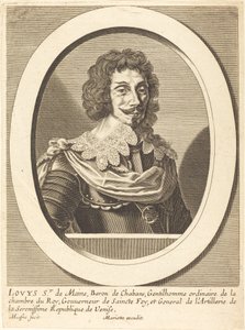 Louis Sieur z Maine autorstwa Michel Lasne after Pierre Jean Mariette