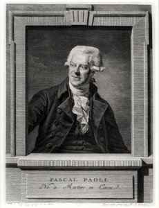 Portret Pascala Paoli, rytowany przez Benoit Louis Henriquez (1732-1806) 1793 autorstwa Michel Martin Drolling