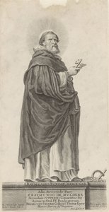 De heilige Raymond van Peñafort Fundamenty św. Rajmunda. najemnik (tytuł na obiekcie) autorstwa Michel Natalis