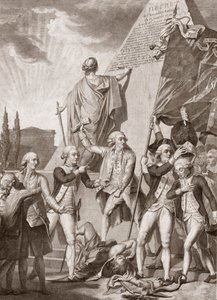 Michel Picquenot (1747-1814). Alegorie filozofii i patriotyzmu, zwycięzcy nad demonem uprzedzeń - Philosophy et le Patriotisme victors du demon des Prejudices - Michel Picquenot (1747-1814). autorstwa Michel Picquenot
