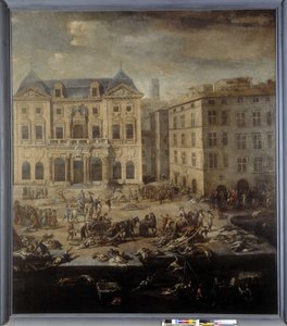 Widok Ratusza (Marsylii) podczas zarazy z 1720 r.