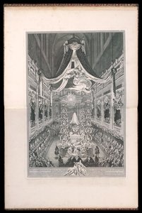 Podopieczni Elżbiety Teresy z Lotaryngii Królowej Sardynii, w kościele Notre Dame de Paris na XXII. WRZESIEŃ M.DCC.XXXXI. (Pogrzeb Elżbiety Teresy z Lotaryngii, królowej Sardynii, w kościele Notre Dame w Paryżu, 22 września 1 autorstwa Michel de Bonneval