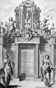 Frontyspis Tableaux du Temple des Muses, 1655. autorstwa Michel de Marolles