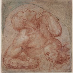 Kopia z Sądu Ostatecznego autorstwa Michelangelo (after) Buonarroti