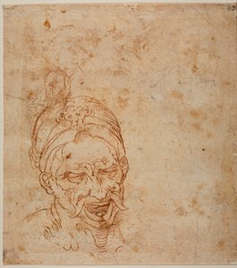Orientalne badanie głowy autorstwa Michelangelo (after) Buonarroti