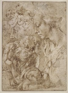 Studia dla Świętej Rodziny autorstwa Michelangelo