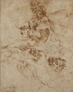 Figurka przypominająca Tritona, c1490-1560 autorstwa Michelangelo Buonarroti