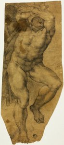 Rosnący akt męski autorstwa Michelangelo Buonarroti