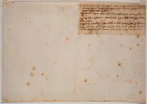 Wspomnienia z autografem autorstwa Michelangelo Buonarroti