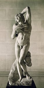 W niewoli, powiedział Umierający niewolnik autorstwa Michelangelo Buonarroti