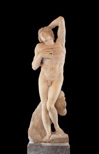 Więzień, znany jako Umierający niewolnik autorstwa Michelangelo Buonarroti
