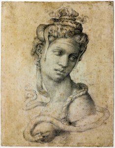 Kleopatra, ok. 1535 autorstwa Michelangelo Buonarroti