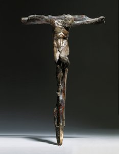 Grupa Ukrzyżowania Chrystusa, Dobrego Złodzieja i Złego Złodzieja autorstwa Michelangelo Buonarroti