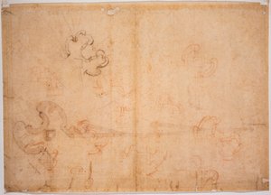 Projekt umocnień dla bramy narożnej autorstwa Michelangelo Buonarroti