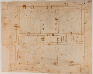 Plan domu autorstwa Michelangelo Buonarroti
