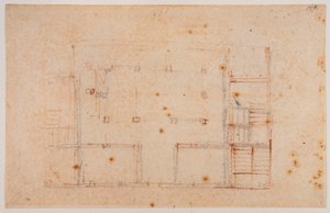 Plan domu autorstwa Michelangelo Buonarroti