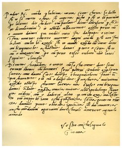 List Michała Anioła Buonarrotiego do ojca, czerwiec 1508 r. autorstwa Michelangelo Buonarroti