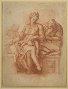 Matka Boża Ciszy, ok. 1538 autorstwa Michelangelo Buonarroti