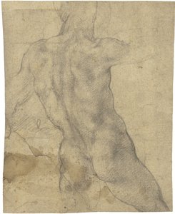 Akt męski autorstwa Michelangelo Buonarroti