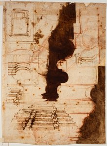 Plany schodów autorstwa Michelangelo Buonarroti