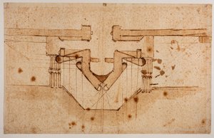 Projekt fortyfikacji bramy, XVI wiek (rysunek) autorstwa Michelangelo Buonarroti