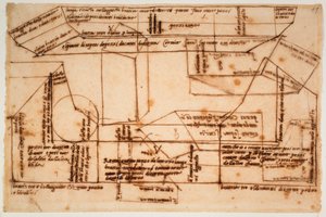 Szkice marmurowych bloków do grobowca Juliusza II autorstwa Michelangelo Buonarroti