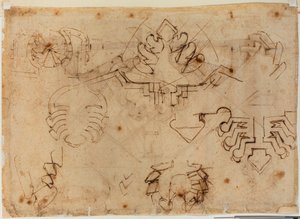 Badania nad fortyfikacjami autorstwa Michelangelo Buonarroti