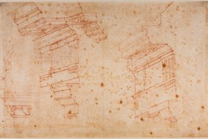 Badania zabytków rzymskich autorstwa Michelangelo Buonarroti