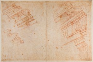 Badania zabytków rzymskich autorstwa Michelangelo Buonarroti