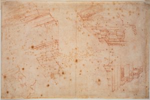 Badania zabytków rzymskich autorstwa Michelangelo Buonarroti