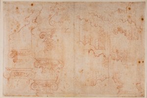 Badania zabytków rzymskich autorstwa Michelangelo Buonarroti